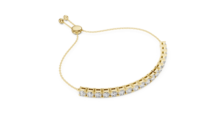 Adjustable Bolo Lab Grown Diamond Bracelet - Suez Diamonds