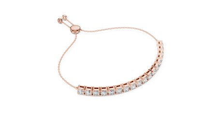 Adjustable Bolo Lab Grown Diamond Bracelet - Suez Diamonds