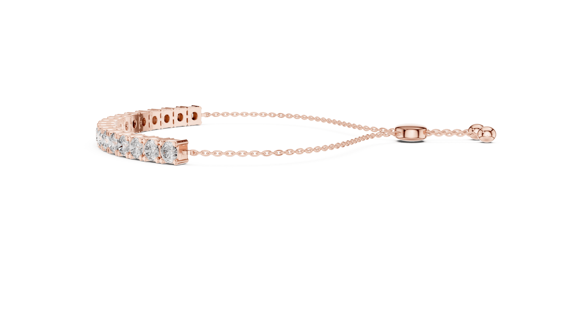 Adjustable Bolo Lab Grown Diamond Bracelet - Suez Diamonds
