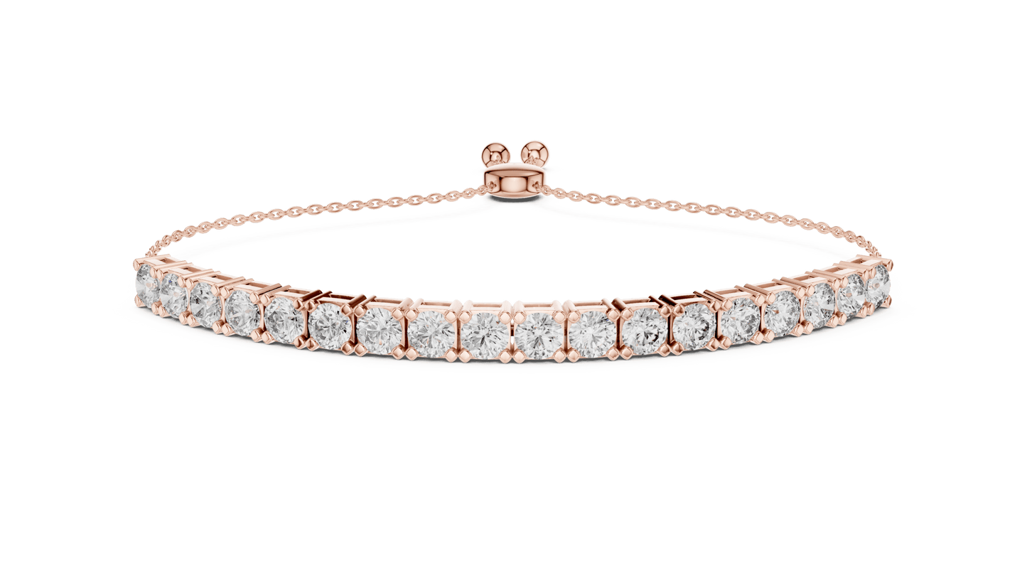 Adjustable Bolo Lab Grown Diamond Bracelet - Suez Diamonds