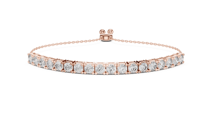 Adjustable Bolo Lab Grown Diamond Bracelet - Suez Diamonds