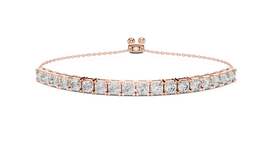 Adjustable Bolo Lab Grown Diamond Bracelet - Suez Diamonds