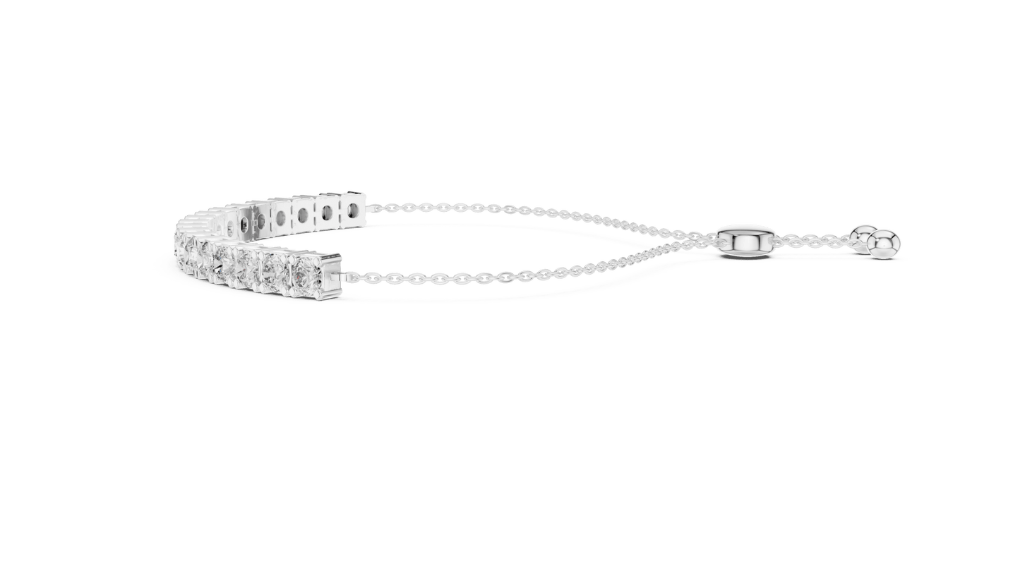 Adjustable Bolo Lab Grown Diamond Bracelet - Suez Diamonds