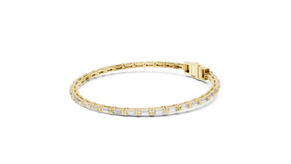 Horizontal Baguette Lab Diamond Tennis Bracelet - Suez Diamonds