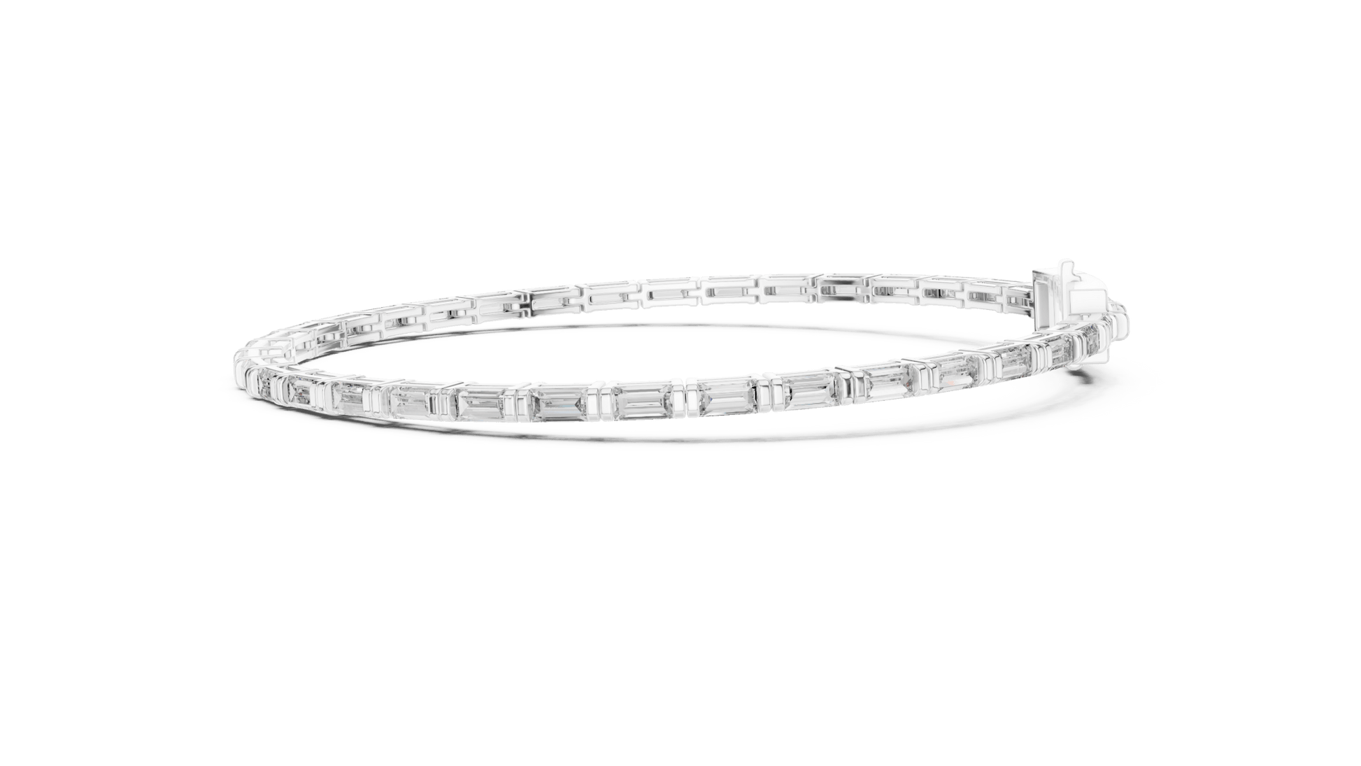 Horizontal Baguette Lab Diamond Tennis Bracelet - Suez Diamonds