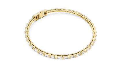 Horizontal Baguette Lab Diamond Tennis Bracelet - Suez Diamonds