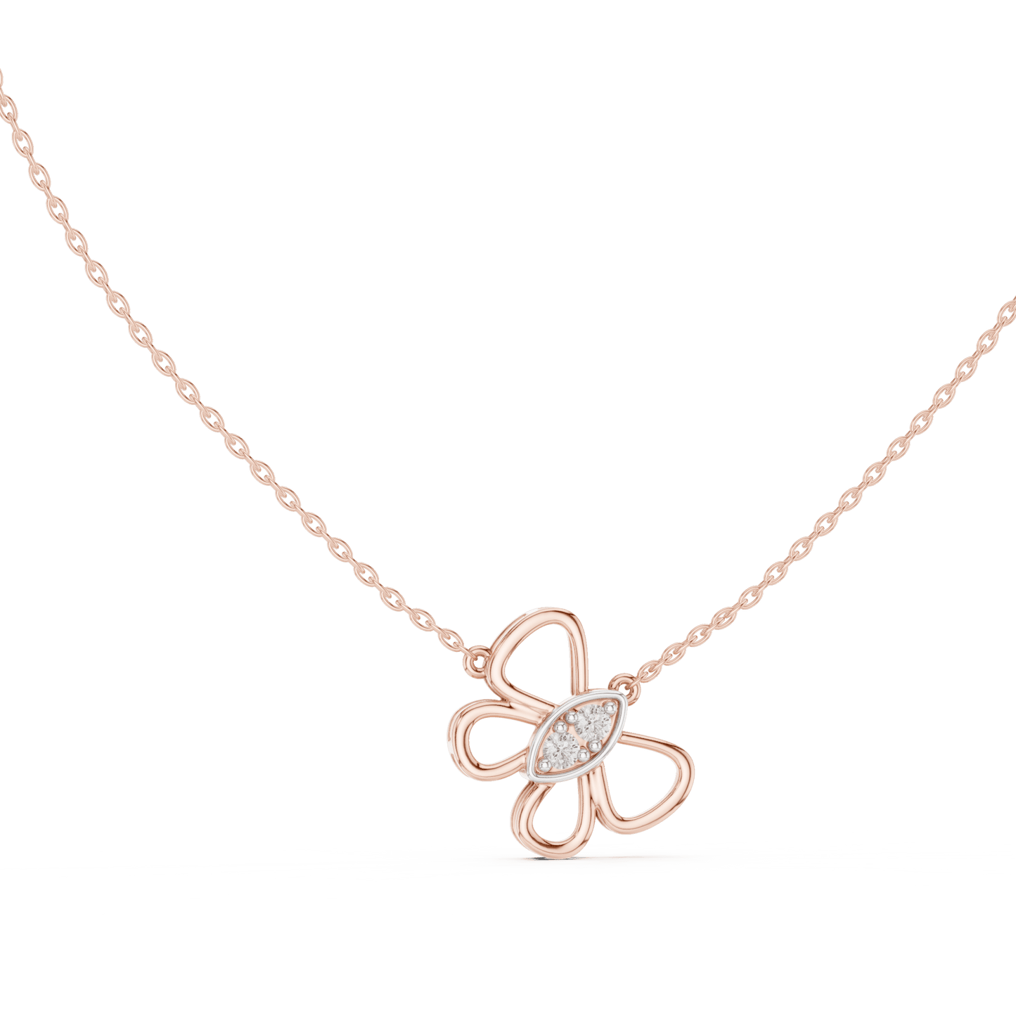 Mariposa Bloom Butterfly Lab Grown Diamond Pendant - Suez Diamonds