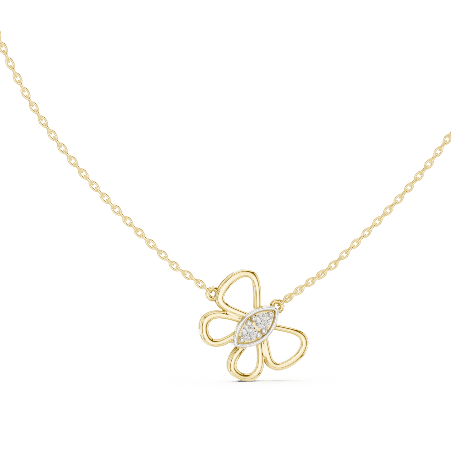 Mariposa Bloom Butterfly Lab Grown Diamond Pendant - Suez Diamonds