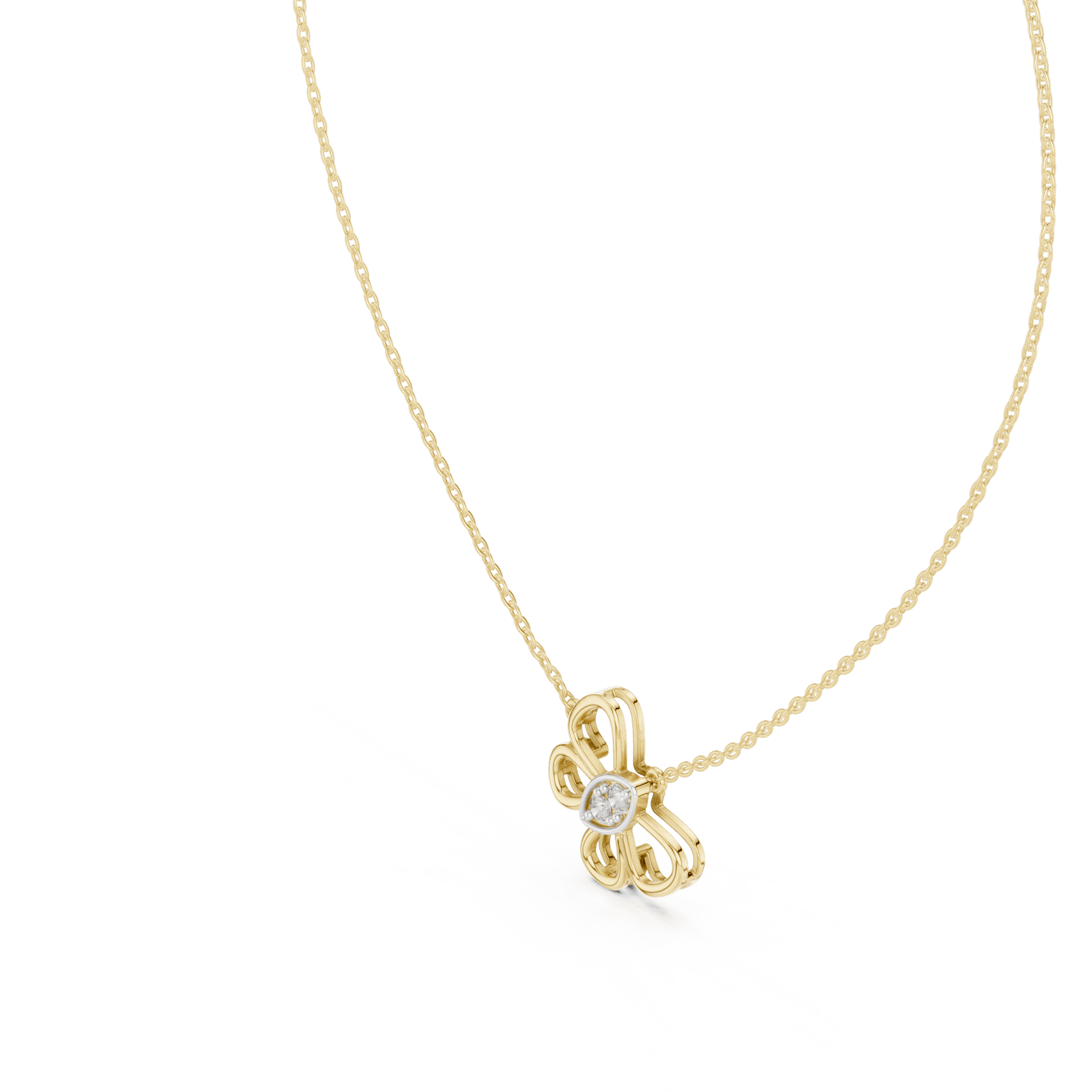 Mariposa Bloom Butterfly Lab Grown Diamond Pendant - Suez Diamonds