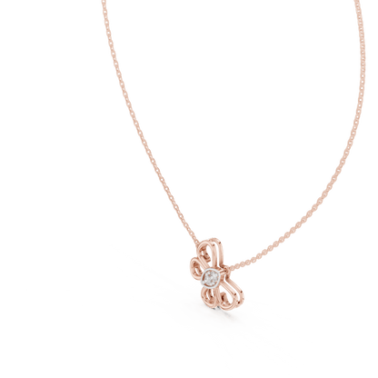 Mariposa Bloom Butterfly Lab Grown Diamond Pendant - Suez Diamonds