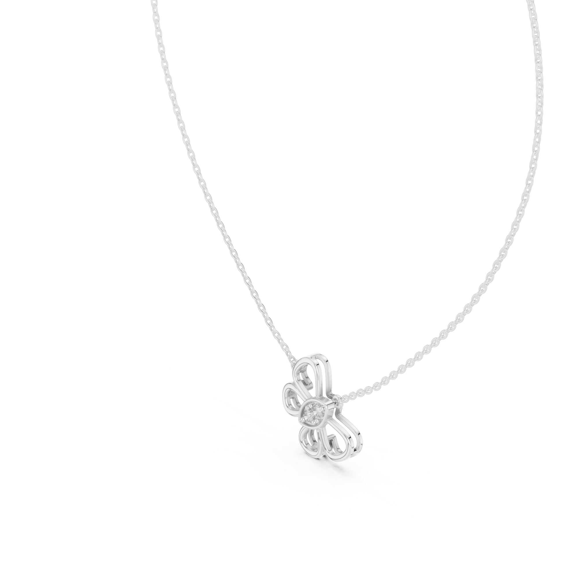 Mariposa Bloom Butterfly Lab Grown Diamond Pendant - Suez Diamonds