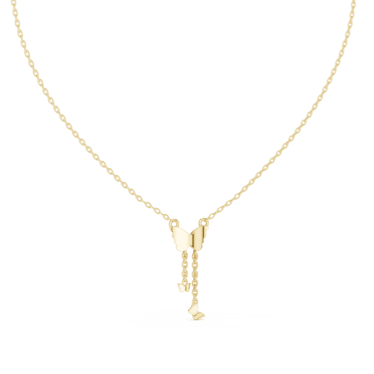 Papillon Cascade Lab - Grown Diamond Drop Pendant - Suez Diamonds