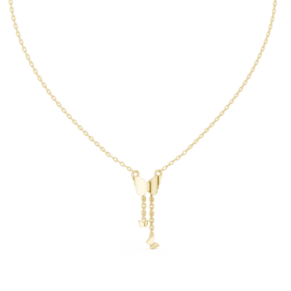 Papillon Cascade Lab - Grown Diamond Drop Pendant - Suez Diamonds