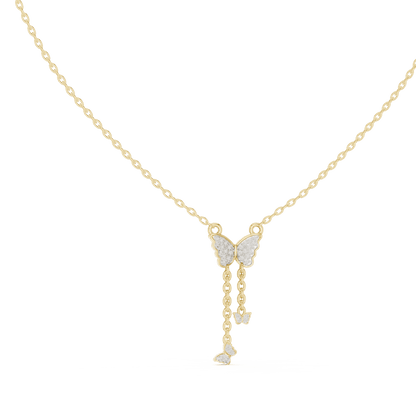 Papillon Cascade Lab - Grown Diamond Drop Pendant - Suez Diamonds