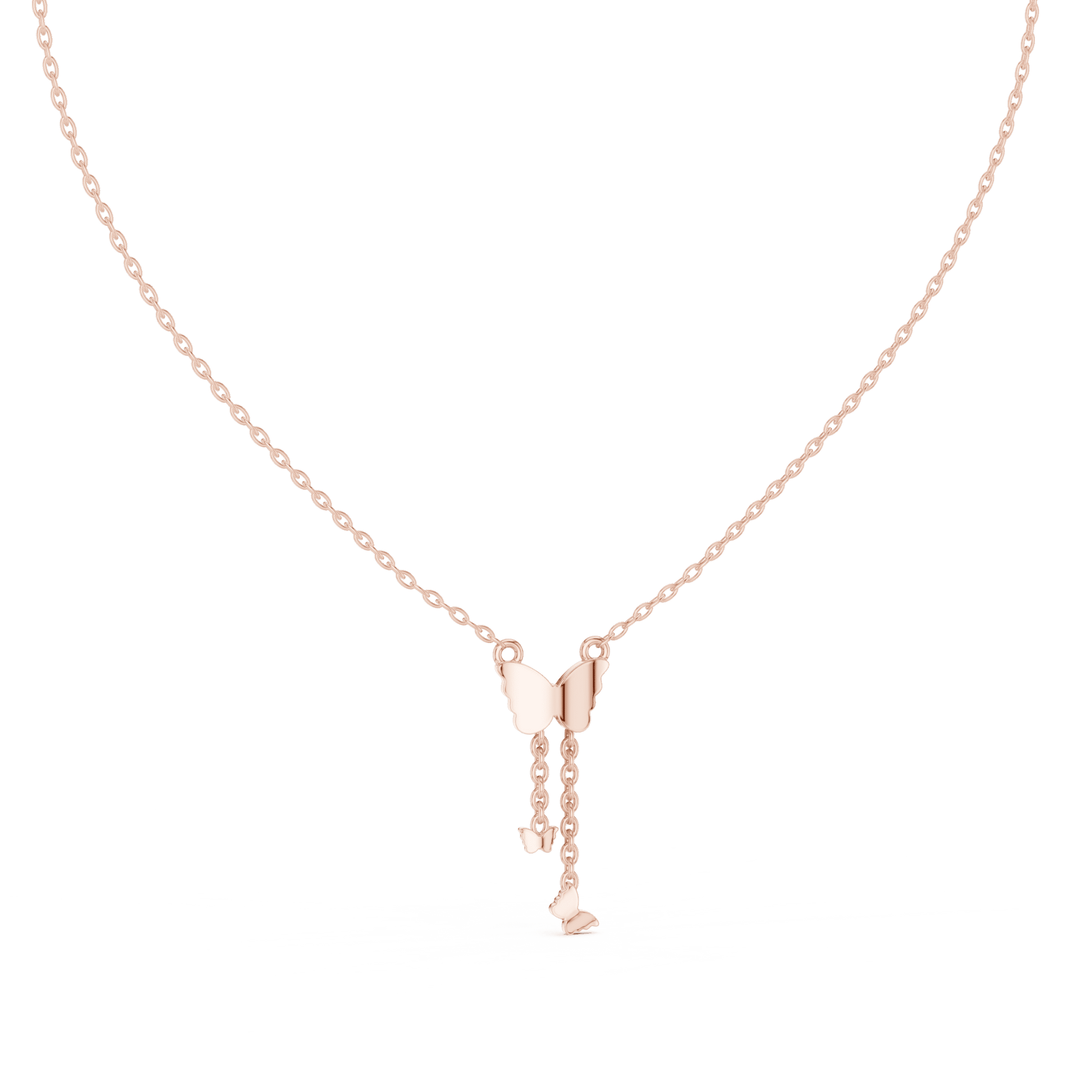 Papillon Cascade Lab - Grown Diamond Drop Pendant - Suez Diamonds