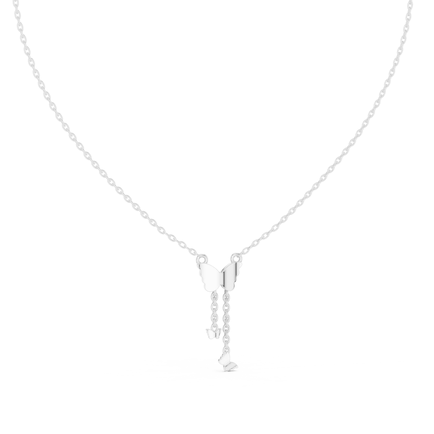 Papillon Cascade Lab - Grown Diamond Drop Pendant - Suez Diamonds