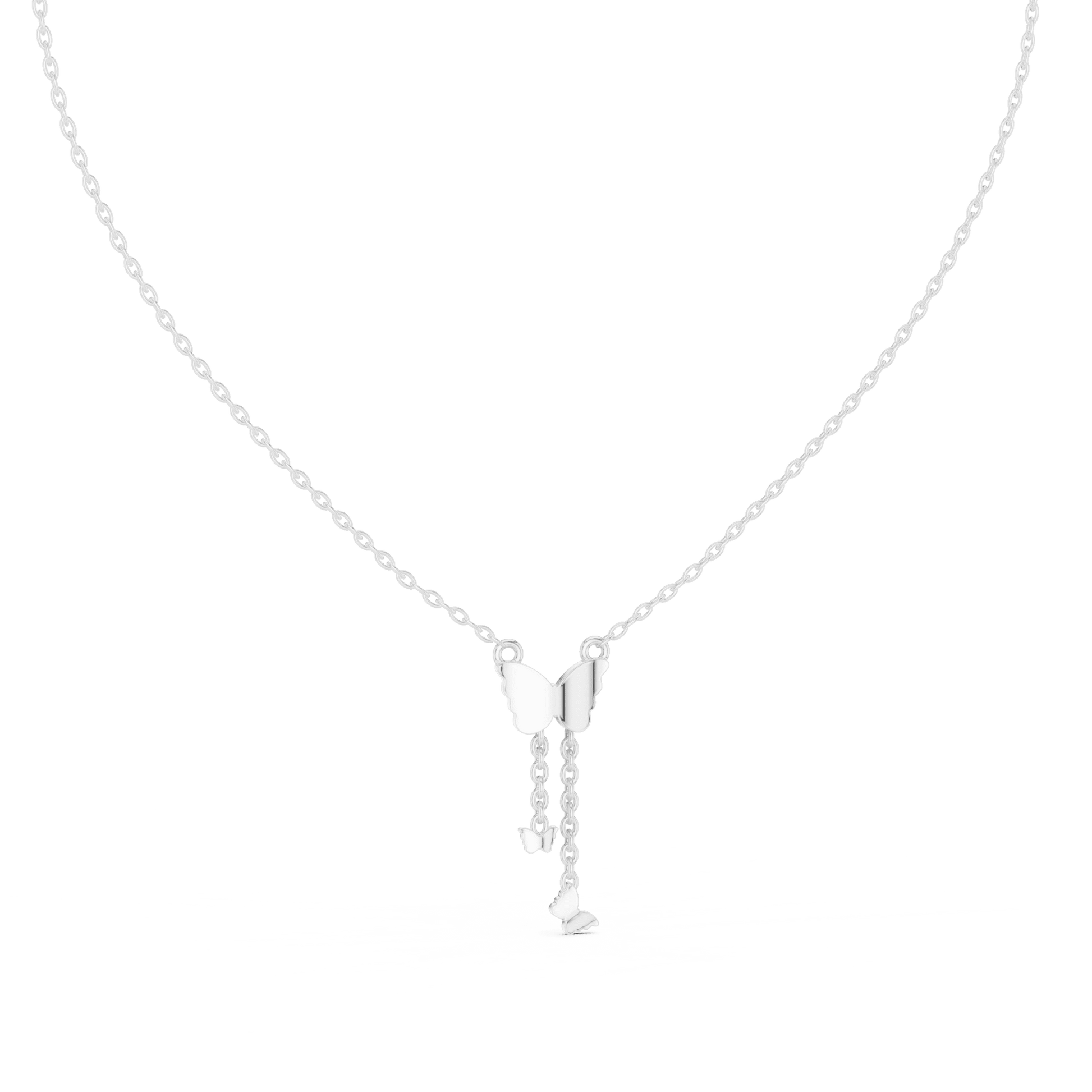 Papillon Cascade Lab - Grown Diamond Drop Pendant - Suez Diamonds
