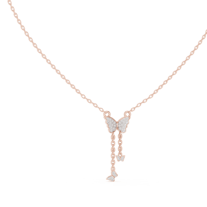Papillon Cascade Lab - Grown Diamond Drop Pendant - Suez Diamonds