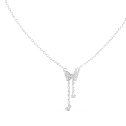 Papillon Cascade Lab - Grown Diamond Drop Pendant - Suez Diamonds