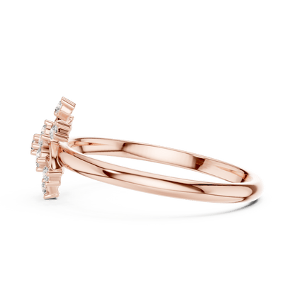 Pinwheel Blossom Round Cut Lab-Grown Diamond Ring - Suez Diamonds