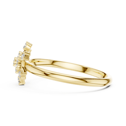 Pinwheel Blossom Round Cut Lab-Grown Diamond Ring - Suez Diamonds