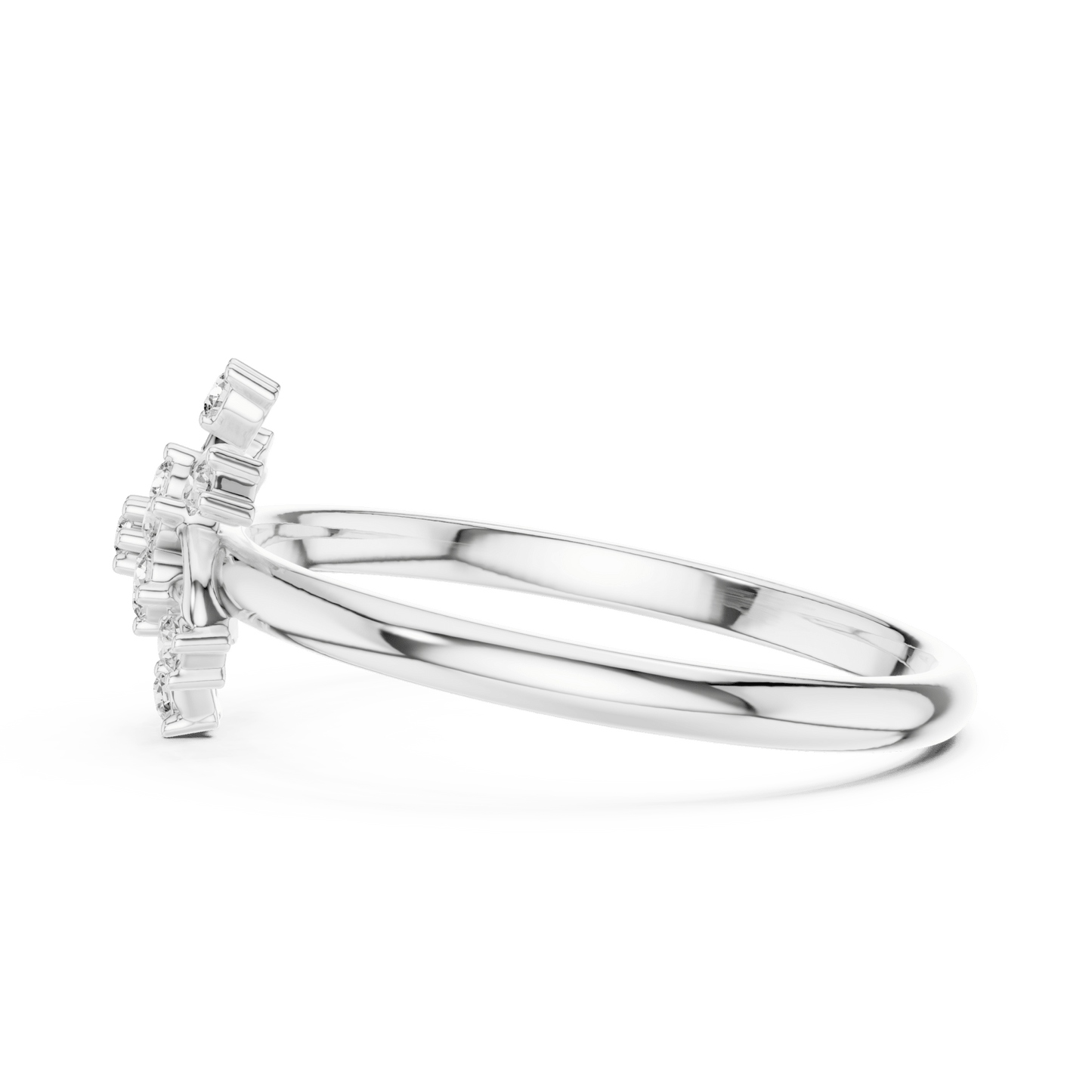 Pinwheel Blossom Round Cut Lab-Grown Diamond Ring - Suez Diamonds