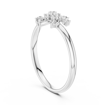 Pinwheel Blossom Round Cut Lab-Grown Diamond Ring - Suez Diamonds