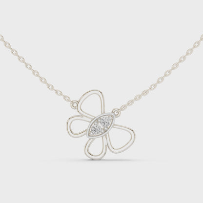 Mariposa Bloom Butterfly Lab Grown Diamond Pendant