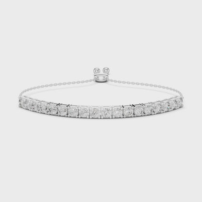 Adjustable Bolo Lab Grown Diamond Bracelet