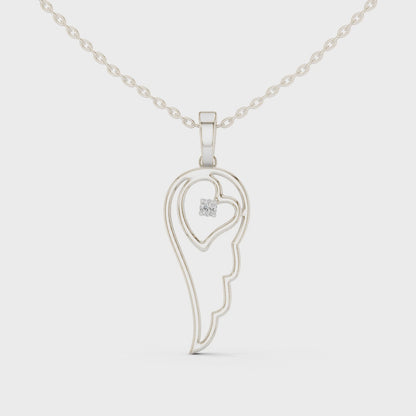 The Celestial Ellipse Lab Grown Diamond Pendant