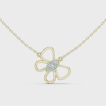 Mariposa Bloom Butterfly Lab Grown Diamond Pendant