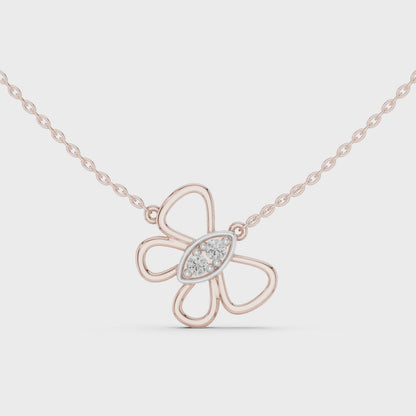 Mariposa Bloom Butterfly Lab Grown Diamond Pendant