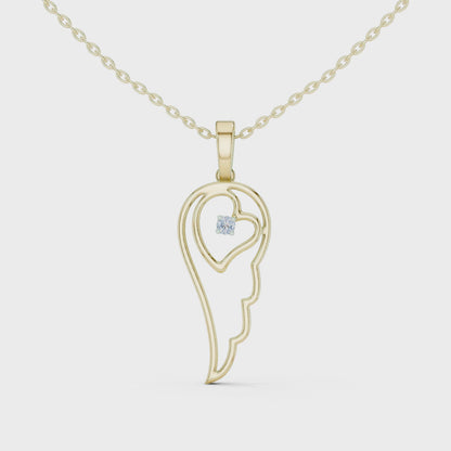 The Celestial Ellipse Lab Grown Diamond Pendant