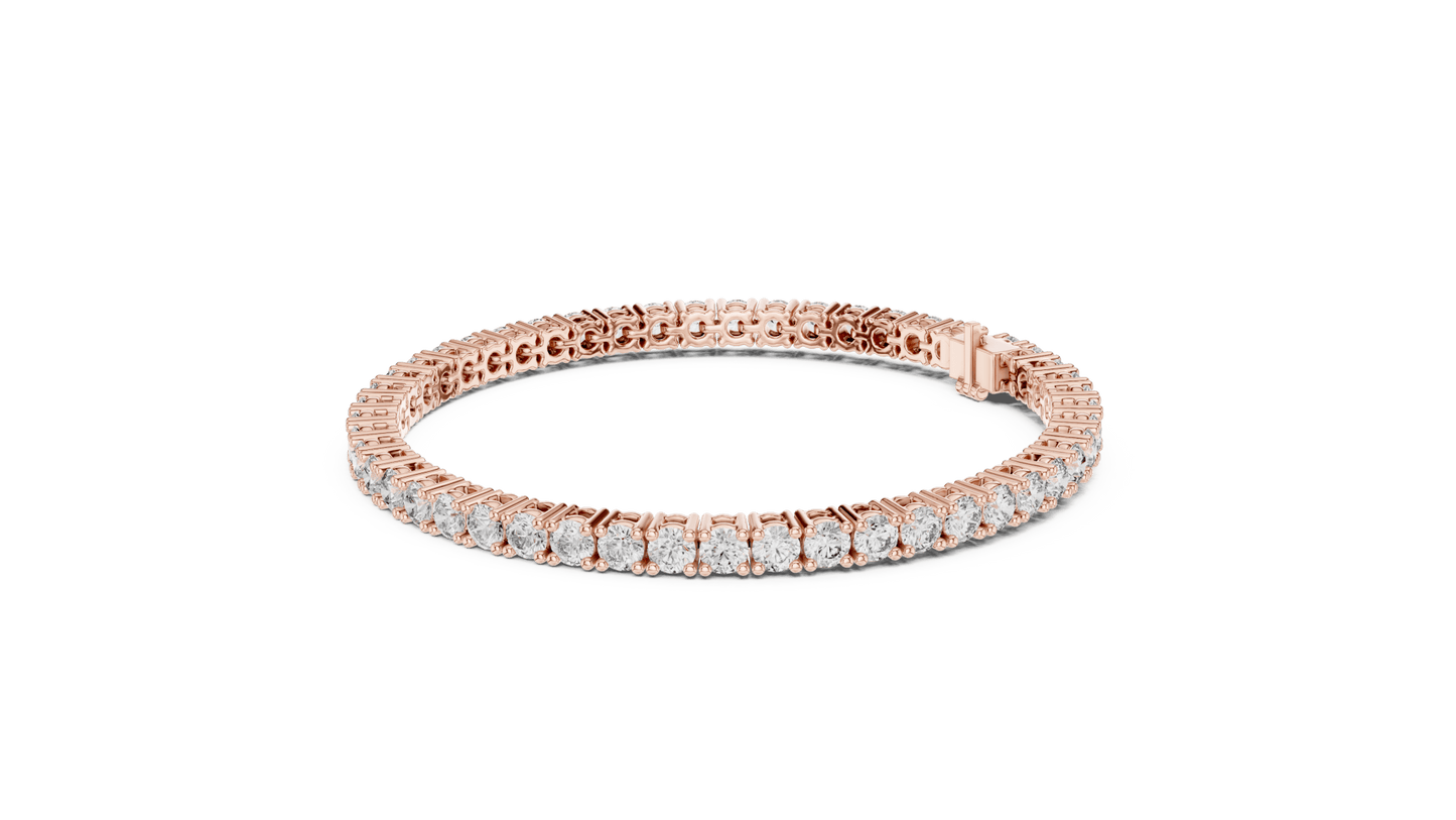 Round Diamond Tennis Bracelet in 14kt Gold - Suez Diamonds