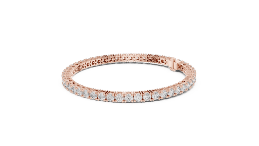 Round Diamond Tennis Bracelet in 14kt Gold - Suez Diamonds