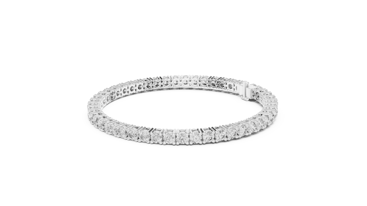 Round Diamond Tennis Bracelet in 14kt Gold - Suez Diamonds