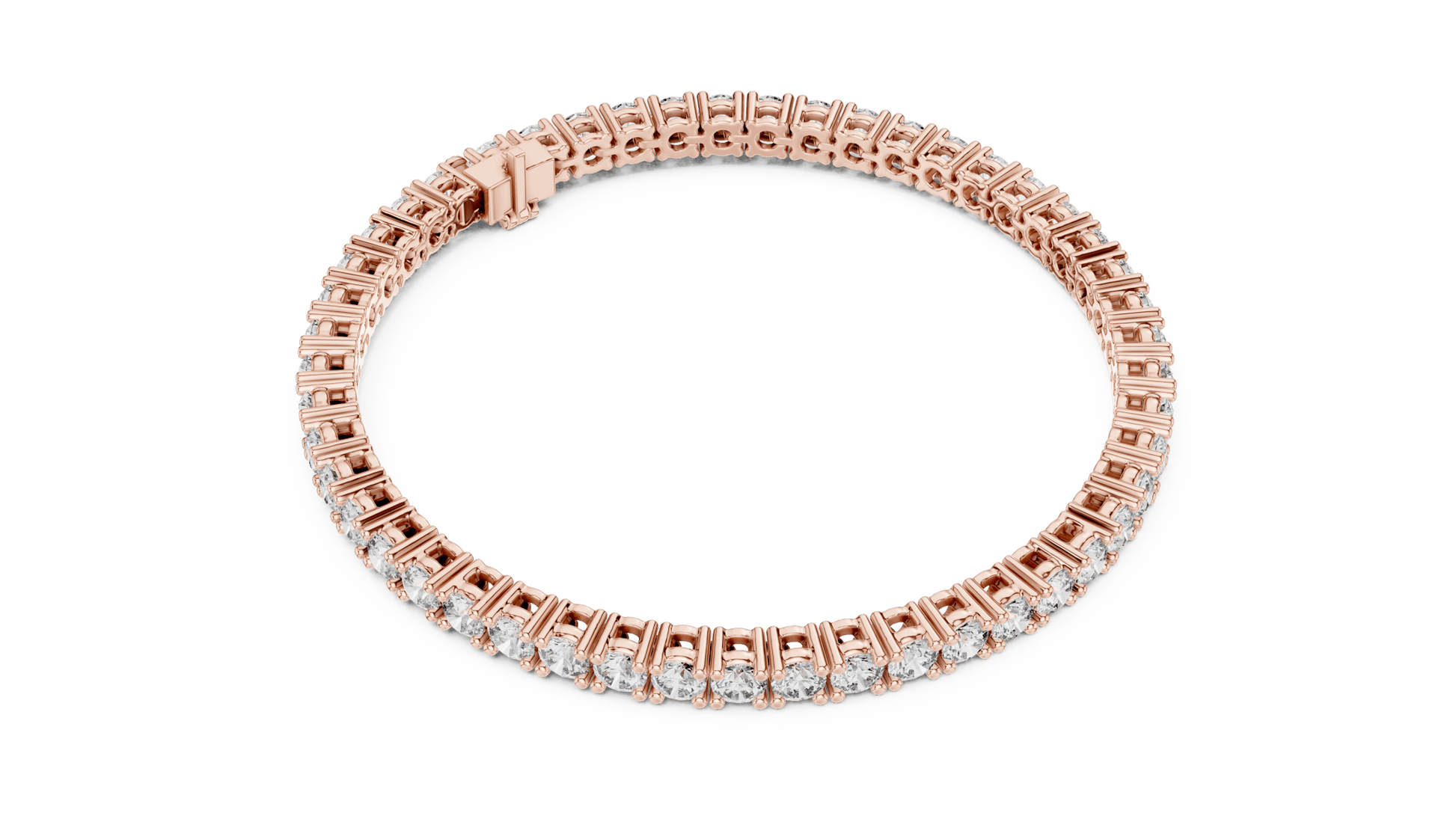 Round Diamond Tennis Bracelet in 14kt Gold - Suez Diamonds