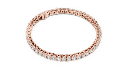 Round Diamond Tennis Bracelet in 14kt Gold - Suez Diamonds