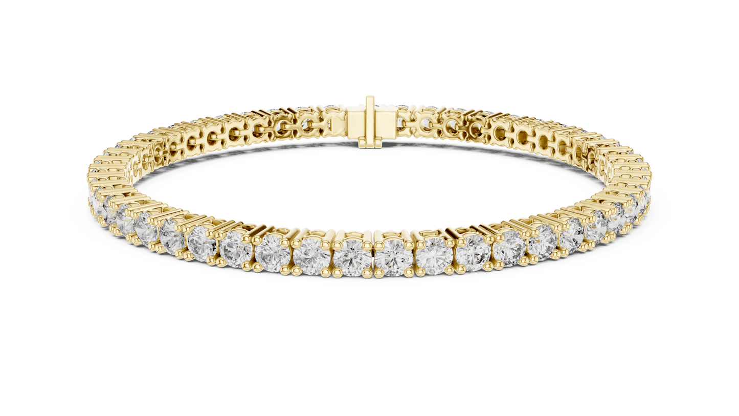 Round Diamond Tennis Bracelet in 14kt Gold - Suez Diamonds