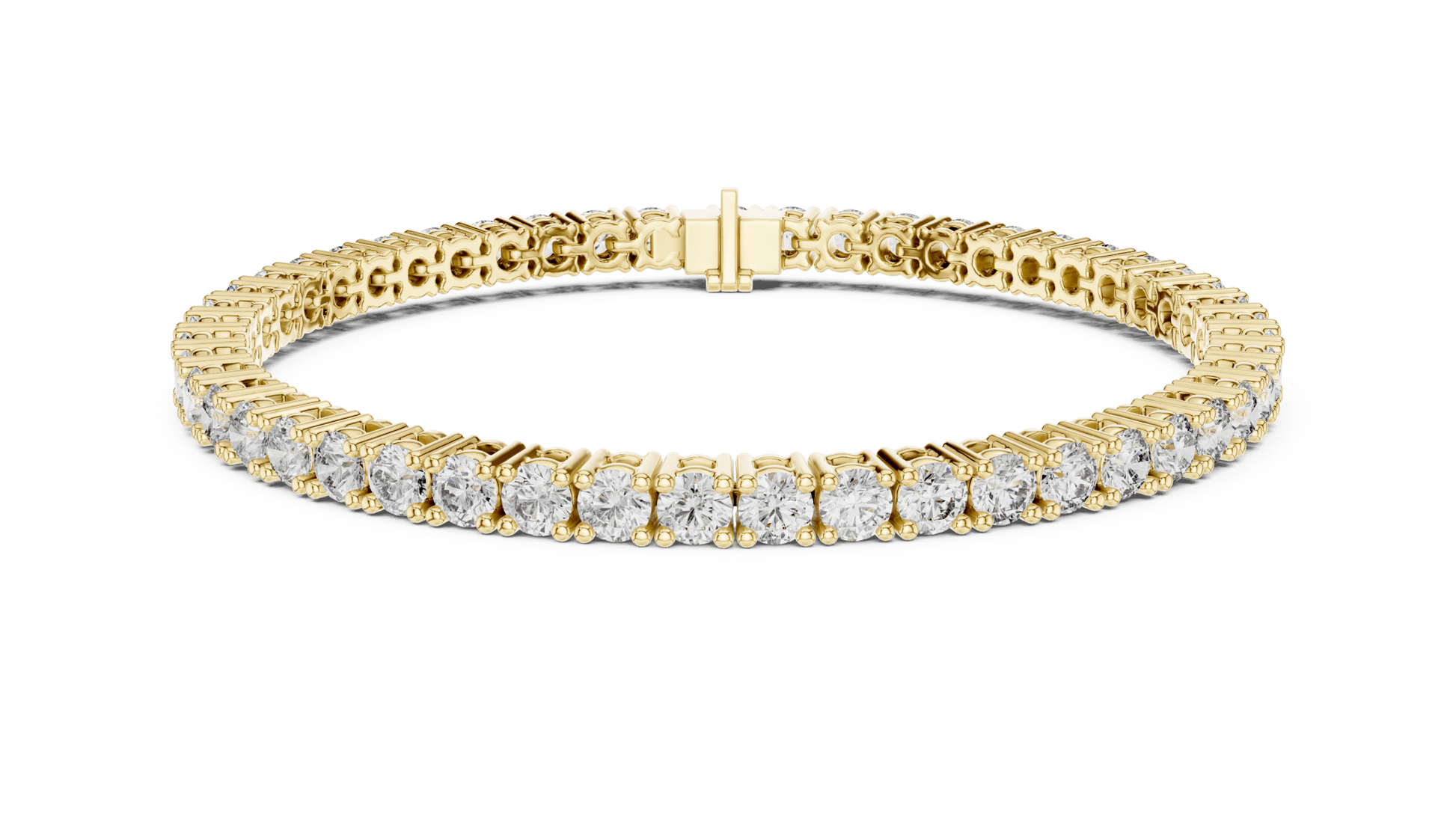 Round Diamond Tennis Bracelet in 14kt Gold - Suez Diamonds
