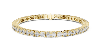 Round Diamond Tennis Bracelet in 14kt Gold - Suez Diamonds