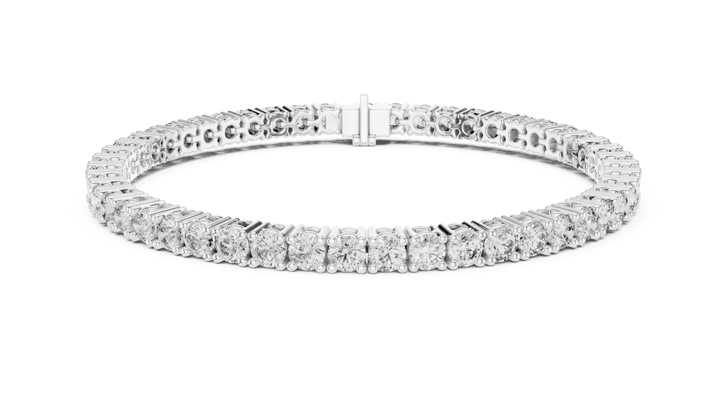 Round Diamond Tennis Bracelet in 14kt Gold - Suez Diamonds