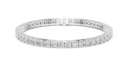 Round Diamond Tennis Bracelet in 14kt Gold - Suez Diamonds