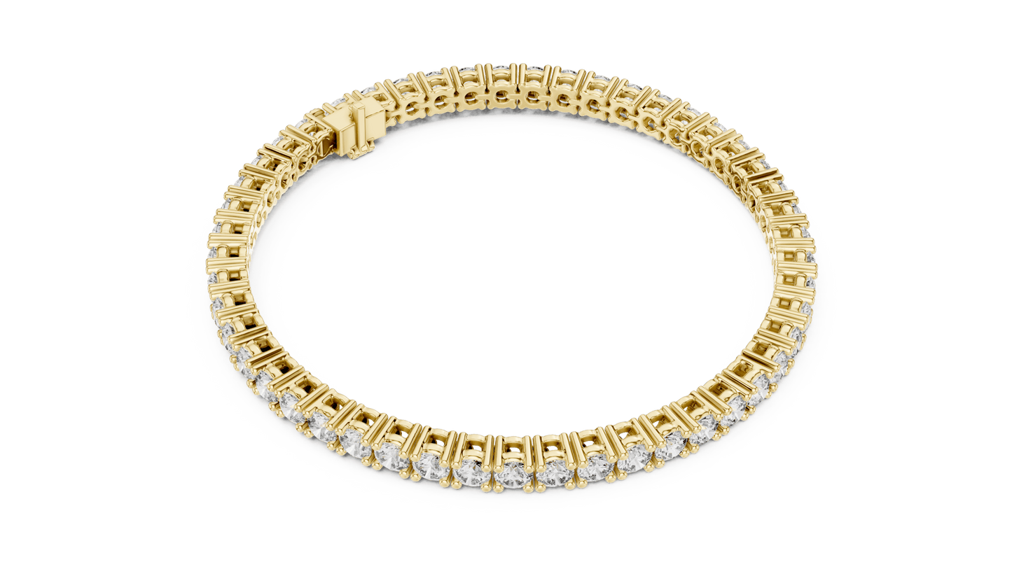 Round Diamond Tennis Bracelet in 14kt Gold - Suez Diamonds