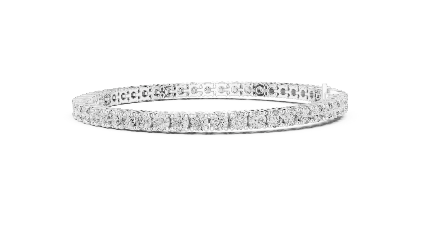 Round Diamond Tennis Bracelet in 14kt Gold - Suez Diamonds