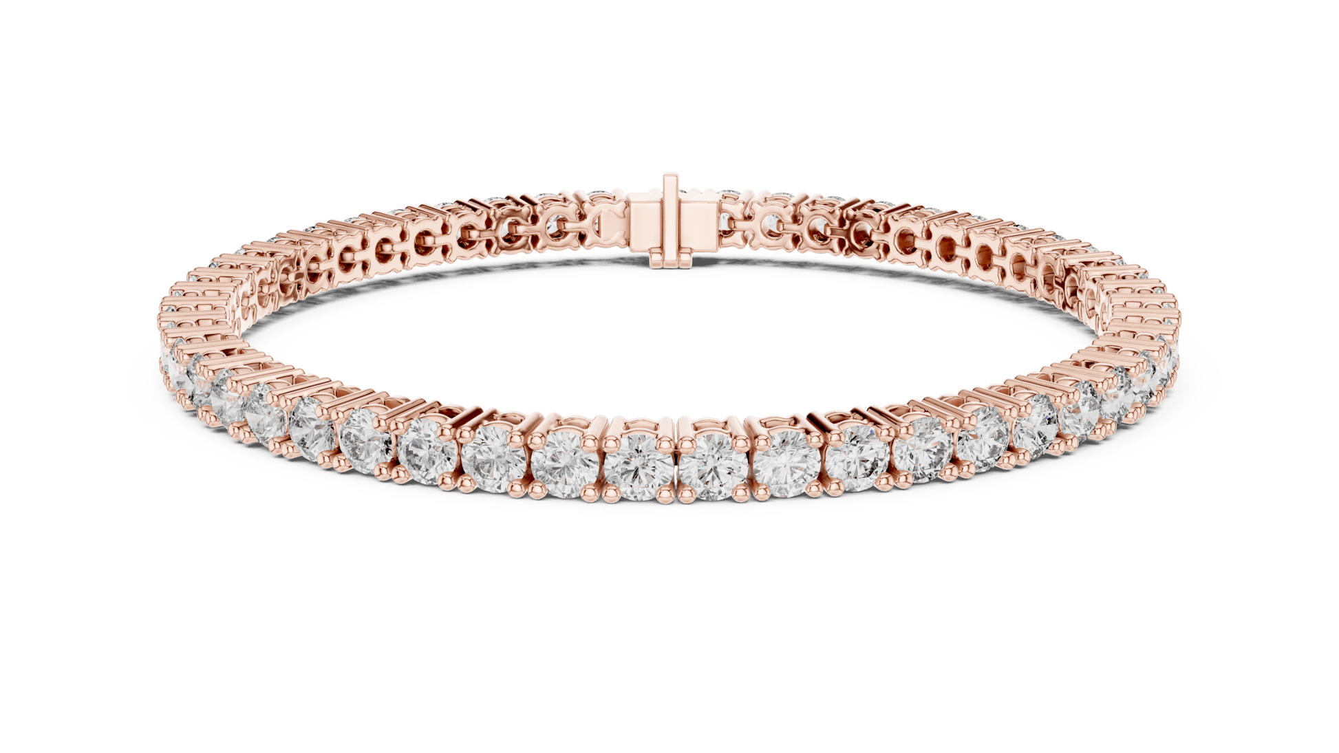 Round Diamond Tennis Bracelet in 14kt Gold - Suez Diamonds