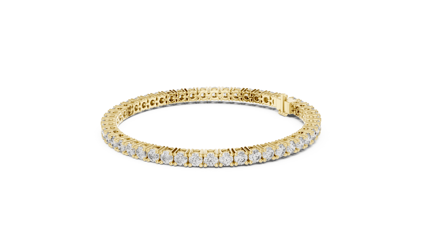 Round Diamond Tennis Bracelet in 14kt Gold - Suez Diamonds