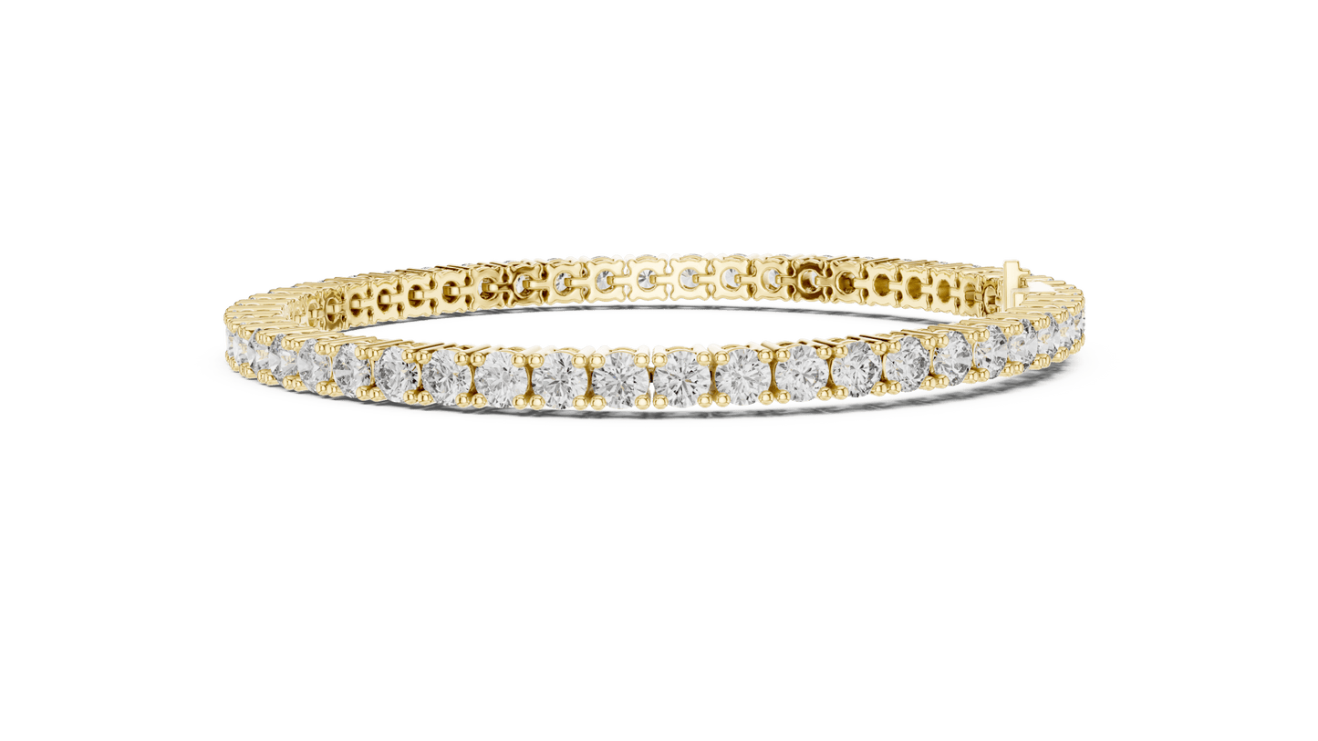 Round Diamond Tennis Bracelet in 14kt Gold - Suez Diamonds