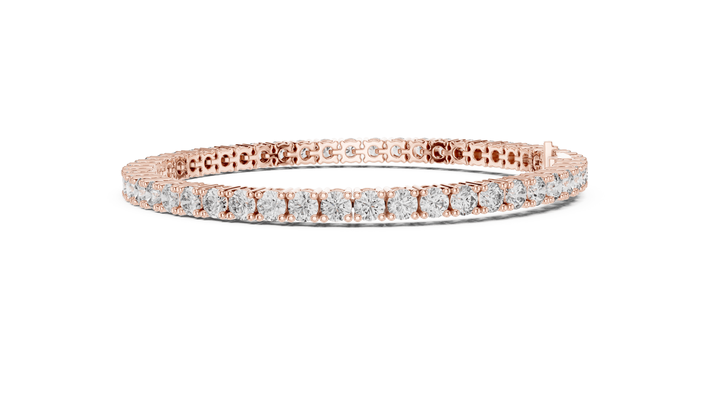 Round Diamond Tennis Bracelet in 14kt Gold - Suez Diamonds