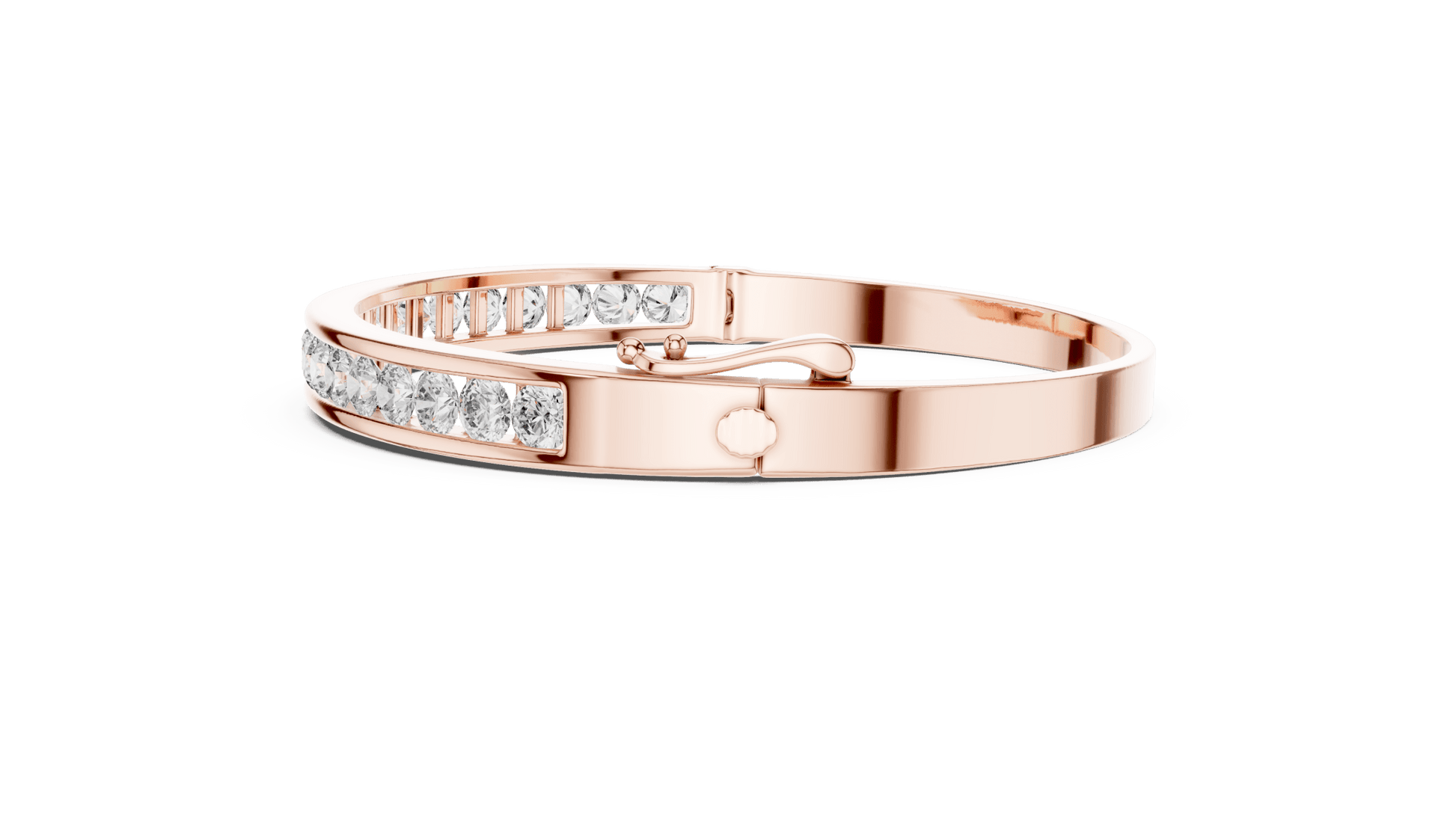 Suez Modern Channel - Set Lab Grown Diamond Bracelet - Suez Diamonds